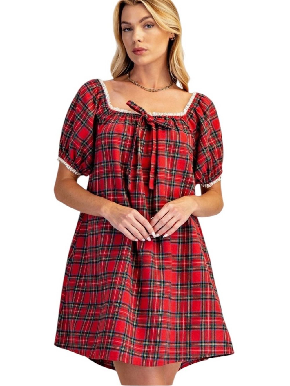 0850: EASEL NWT DRESS RED (H10)